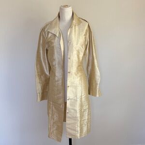 PATTY KIM Gold Button-Up Dress